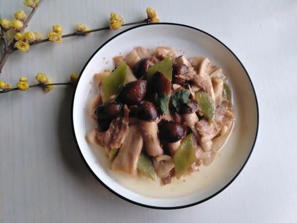 蓋頭蘑菇炒肉片的做法-咸鮮味炒菜譜