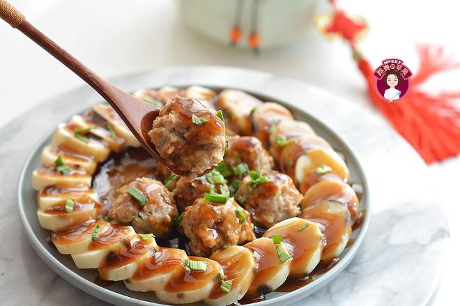 蒸蒸日上——蒸山藥肉丸的做法-家常味蒸菜譜