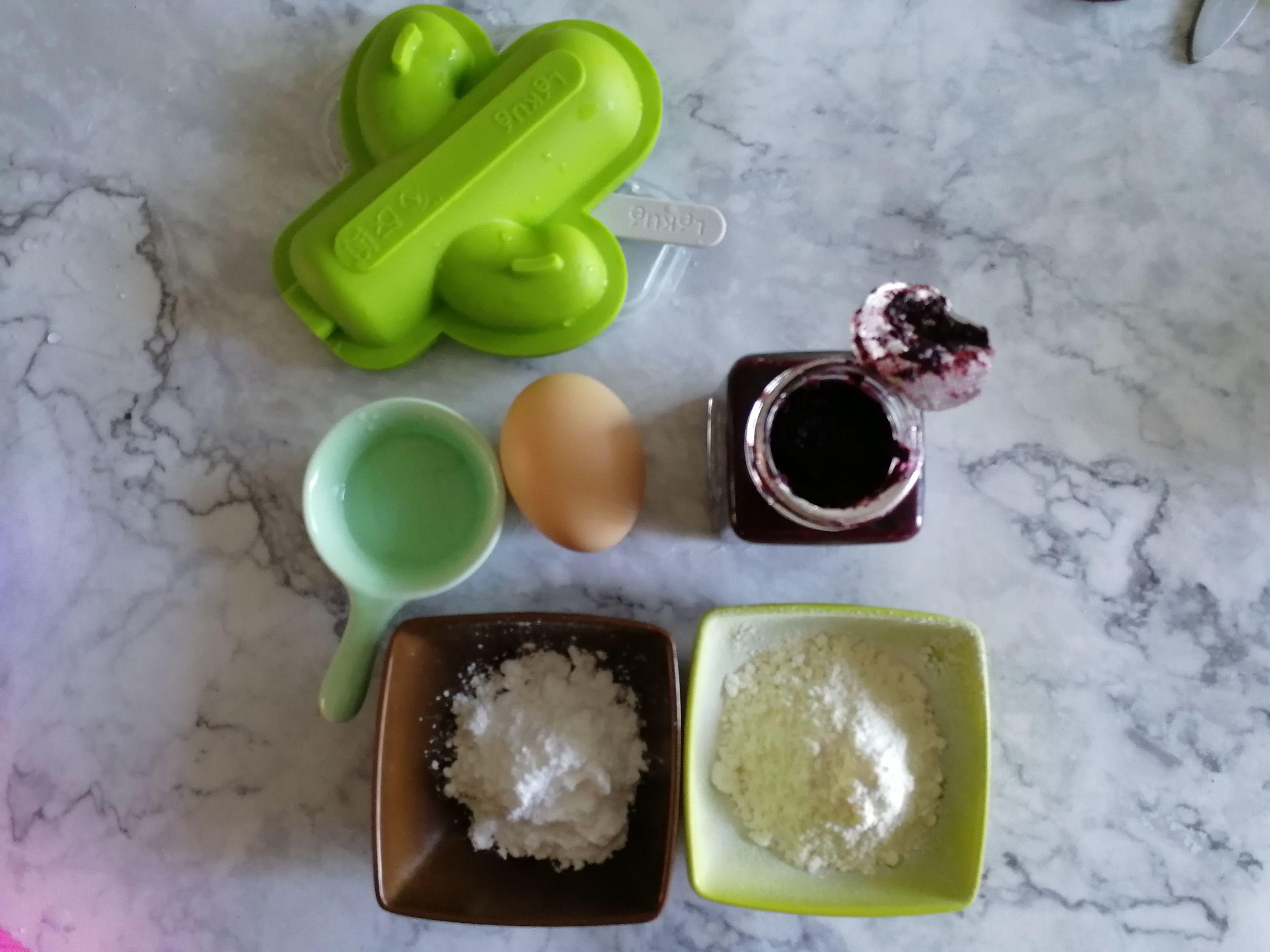 藍(lán)莓醬蒸糕的做法-酸甜味蒸菜譜