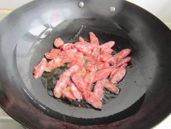 山藥炒香腸的做法-家常味炒菜譜