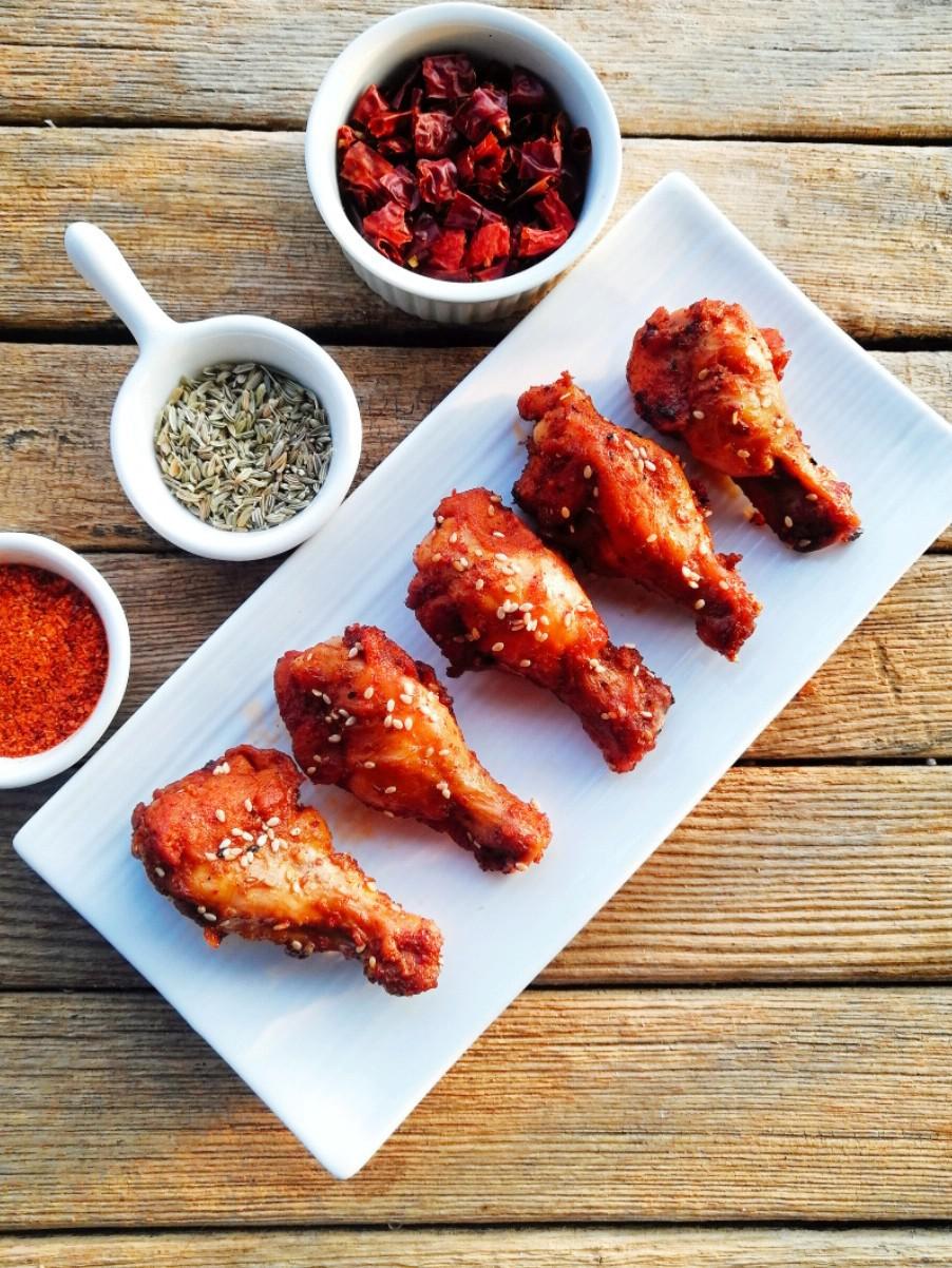 自制蜜汁烤雞翅根，外酥里嫩好吃到轉(zhuǎn)圈圈的做法-香辣味烤菜譜