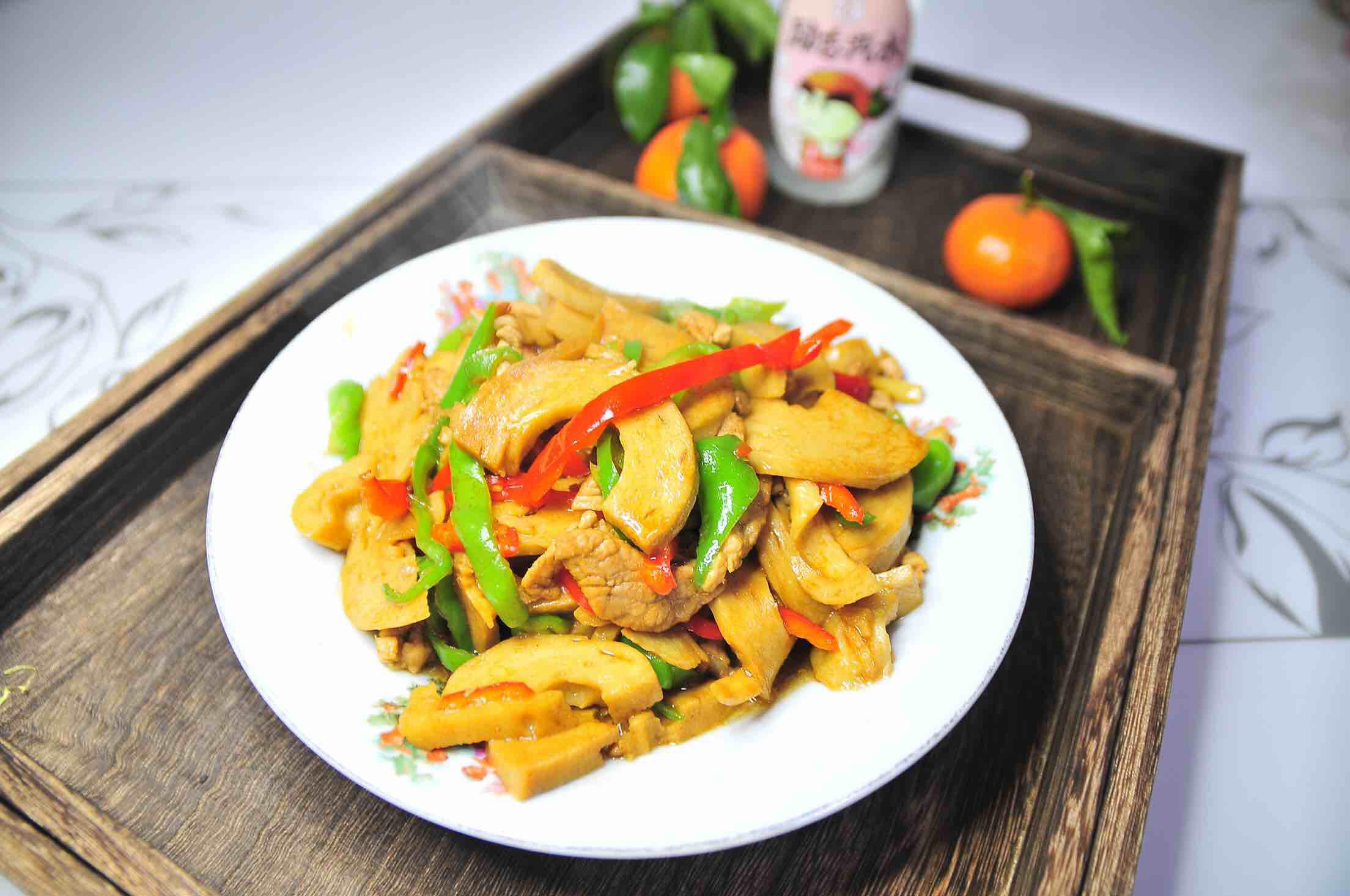 面筋炒肉絲的做法-家常味炒菜譜