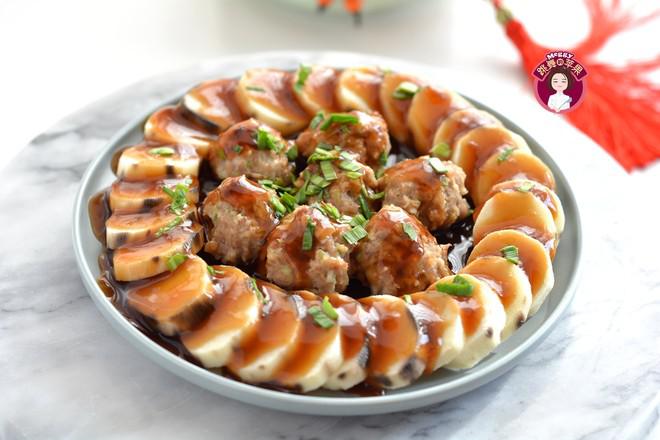 蒸蒸日上——蒸山藥肉丸的做法-家常味蒸菜譜