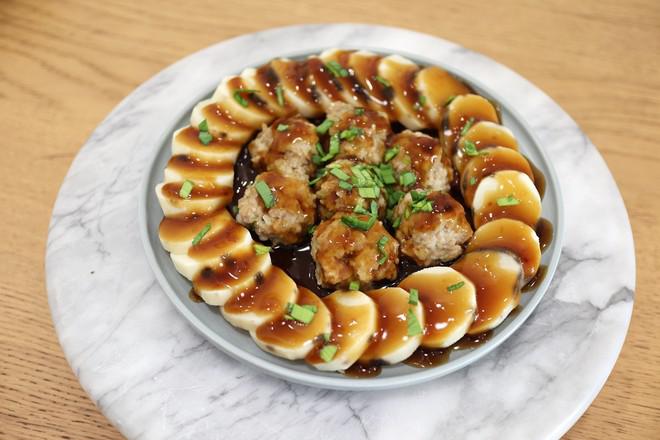 蒸蒸日上——蒸山藥肉丸的做法-家常味蒸菜譜