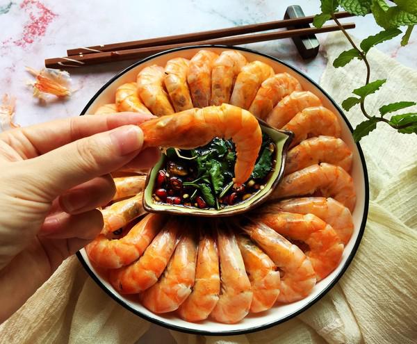 白灼蝦的做法-家常味蒸菜譜