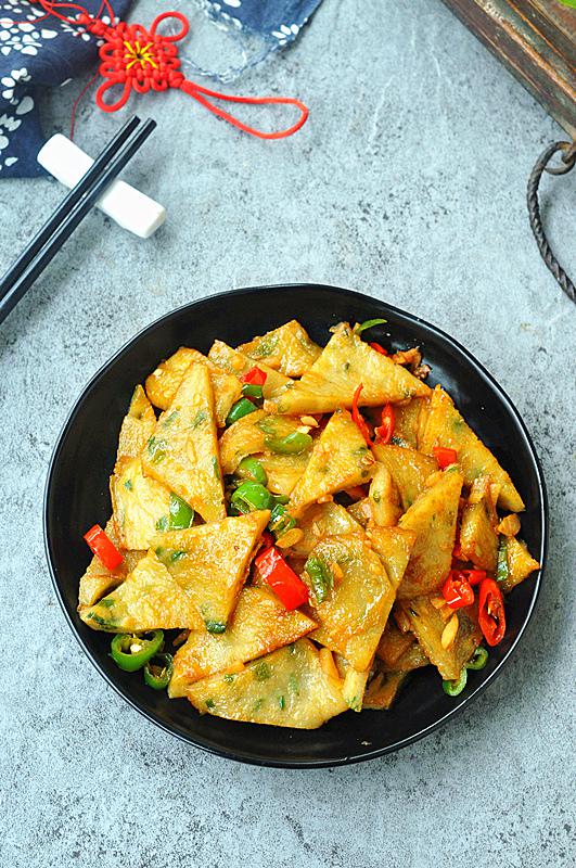 香辣紅薯皮的做法-香辣味煎菜譜