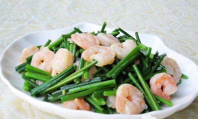 韭苔炒蝦仁的做法-家常味炒菜譜-易網健康養生網 韭苔炒蝦仁的做法-家常味炒菜譜