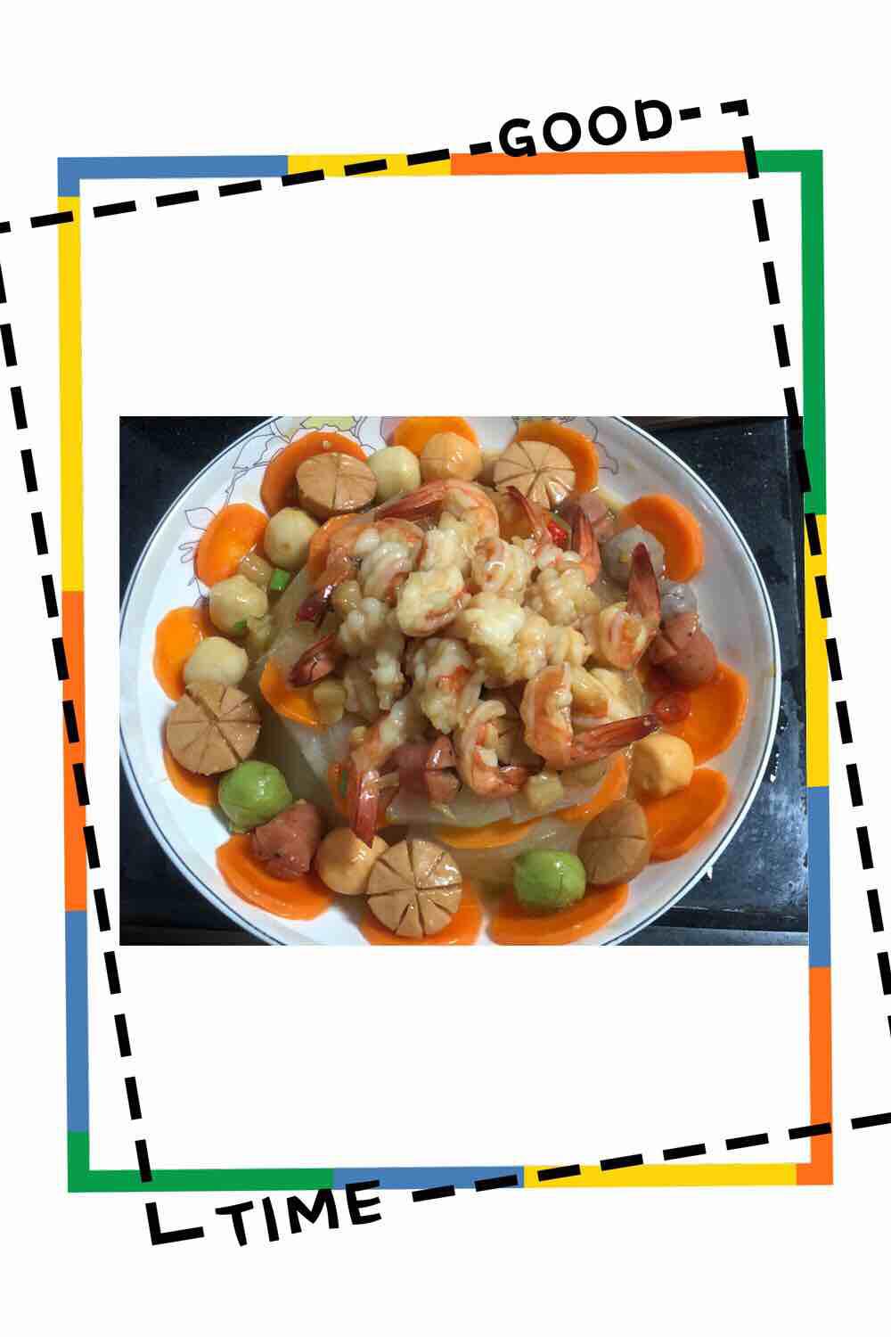 花開富貴之爆炒蝦仁的做法-咸鮮味蒸菜譜