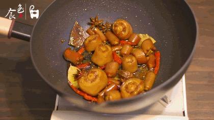 黃豆燒豬尾！超級好吃的家常菜，學會了這道菜，誰還去吃紅燒肉和大豬蹄子啊？的做法-咸鮮味燒菜譜