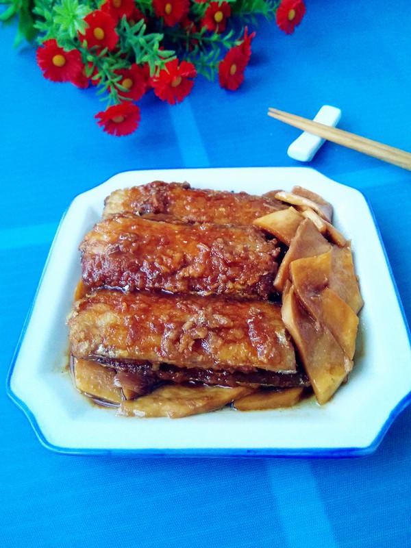 杏鮑菇燒帶魚的做法-咸鮮味燒菜譜