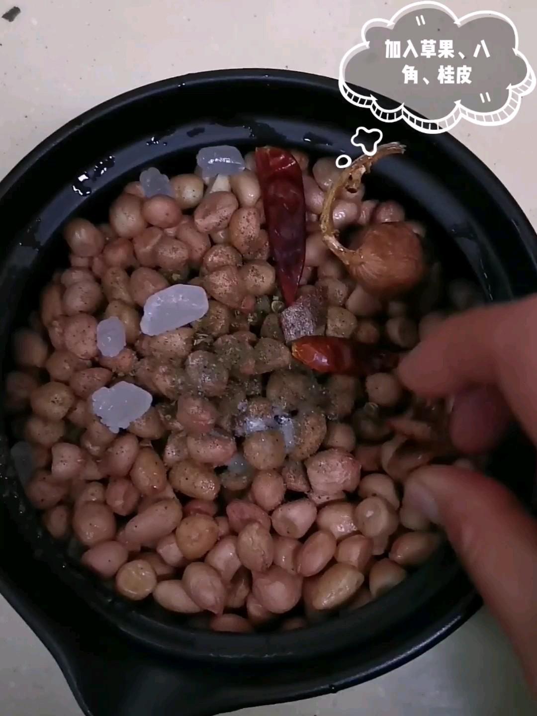 百煮五香烤花生的做法-五香味烤菜譜