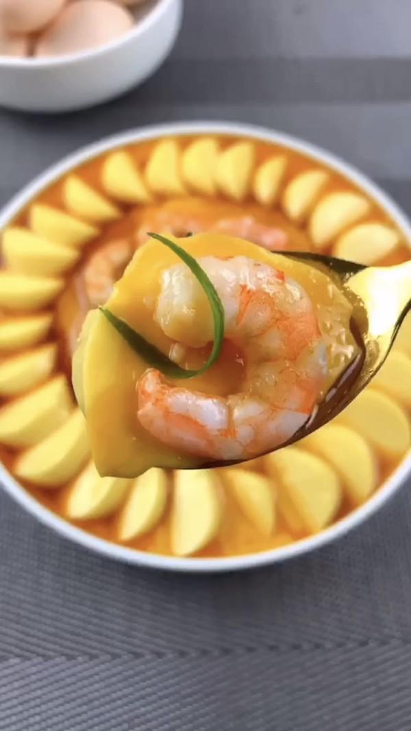 蝦仁雞蛋的做法-咸鮮味蒸菜譜