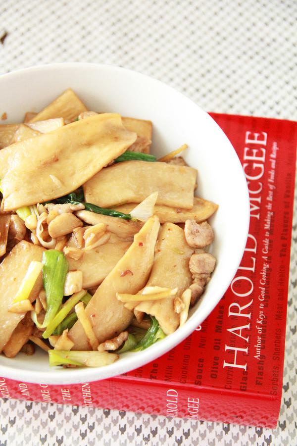 蠔油杏鮑菇炒肉的做法-咸鮮味炒菜譜