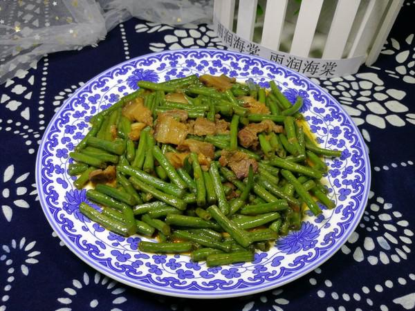 回鍋肉炒長豆角的做法-家常味炒菜譜