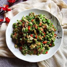 豆角煎雞蛋的做法-家常味煎菜譜