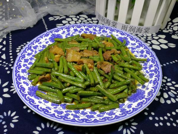 回鍋肉炒長豆角的做法-家常味炒菜譜