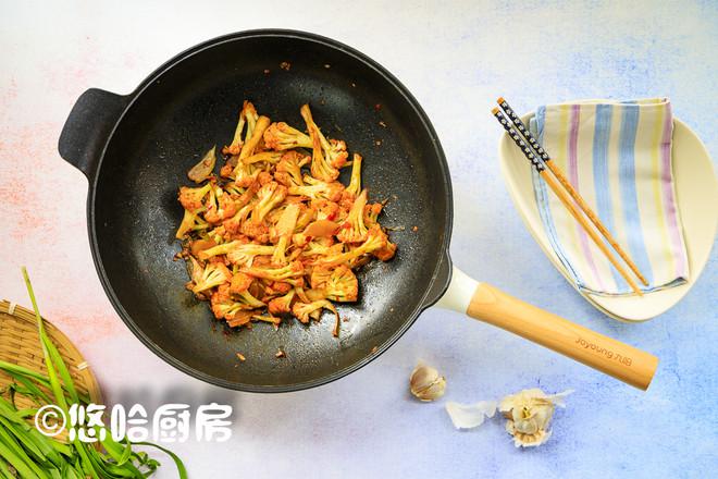 干鍋菜花的做法-香辣味炒菜譜