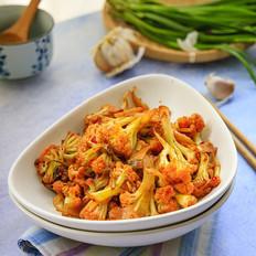 干鍋菜花的做法-香辣味炒菜譜