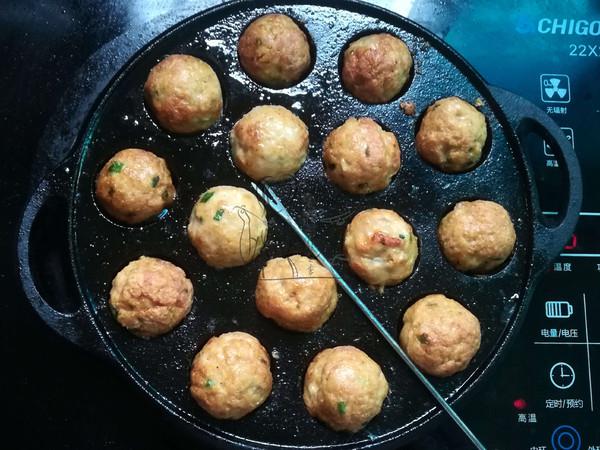 雞肉丸子的做法-麻辣味煎菜譜