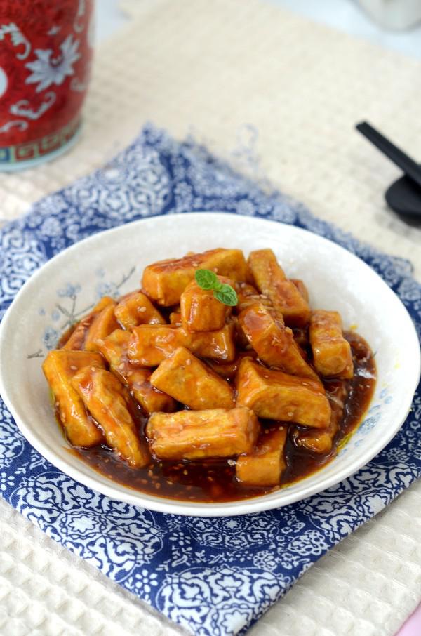 糖醋芝麻豆腐的做法-酸甜味炒菜譜