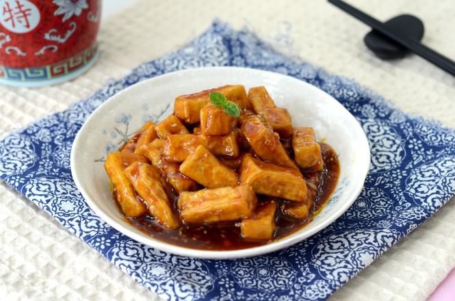 糖醋芝麻豆腐的做法-酸甜味炒菜譜