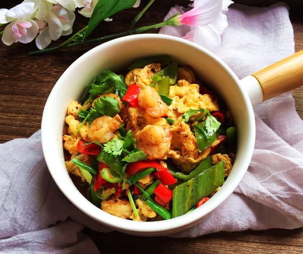 雞蛋炒蝦仁的做法-家常味炒菜譜