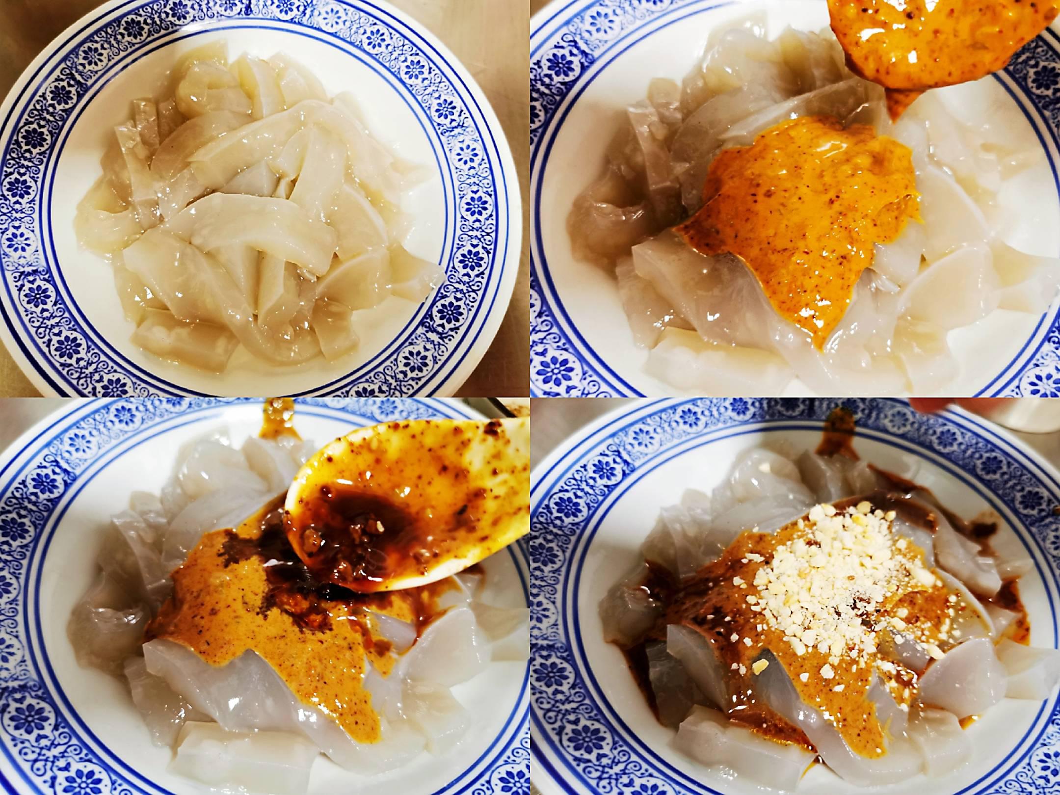 紅薯涼粉的做法-酸辣味煮菜譜