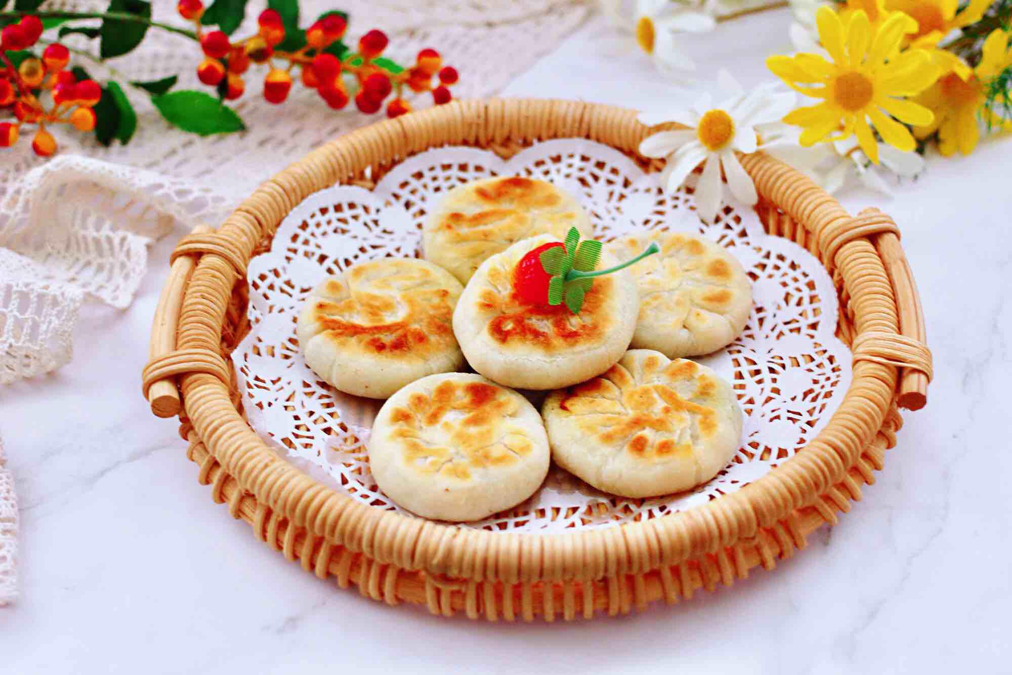 韭菜扇貝餡餅的做法-咸鮮味煎菜譜