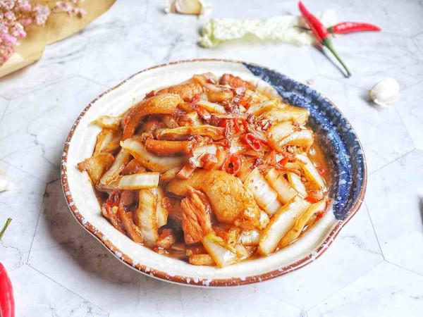 白菜幫炒肉的做法-香辣味炒菜譜