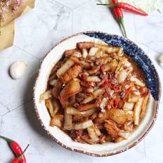 白菜幫炒肉的做法-香辣味炒菜譜