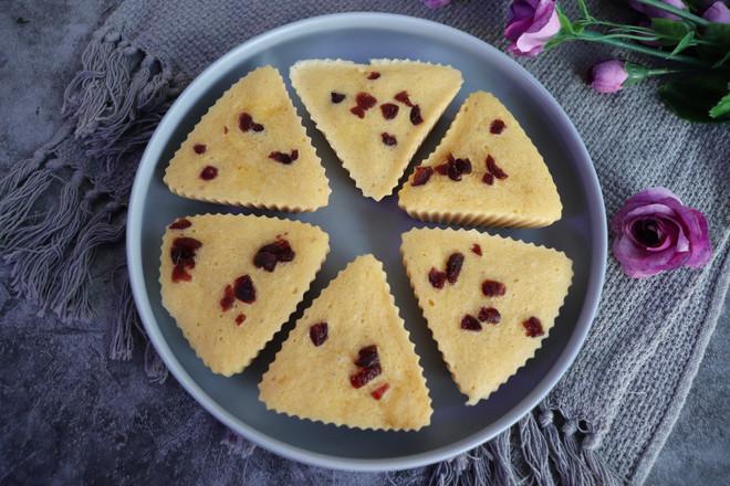 蔓越莓蒸蛋糕的做法-甜味蒸菜譜