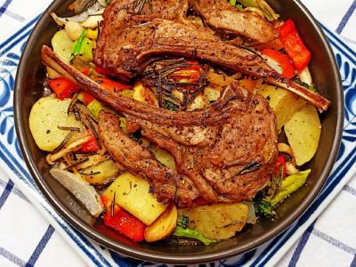 法式雜蔬烤羊排的做法-其它口味烤菜譜