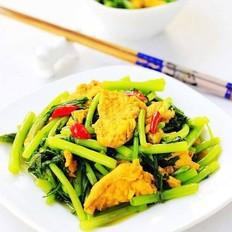 茼蒿炒雞蛋的做法-家常味炒菜譜