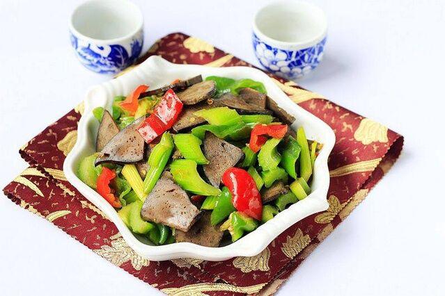 芹菜炒豬肝的做法-家常味炒菜譜