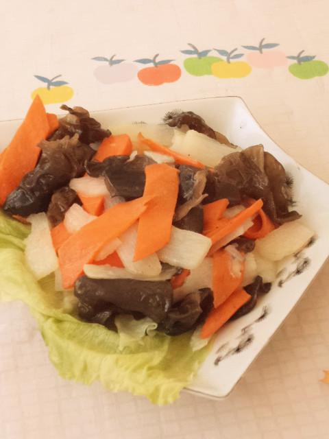 三色健康菜的做法-家常味炒菜譜