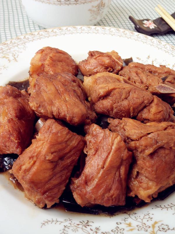 回鍋排骨燴海帶的做法-咸鮮味燴菜譜