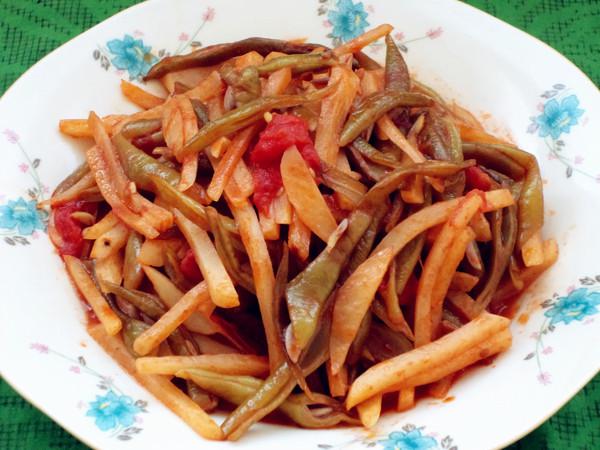 番茄炒雙豆的做法-家常味炒菜譜-易網健康養生網 番茄炒雙豆的做法-家常味炒菜譜