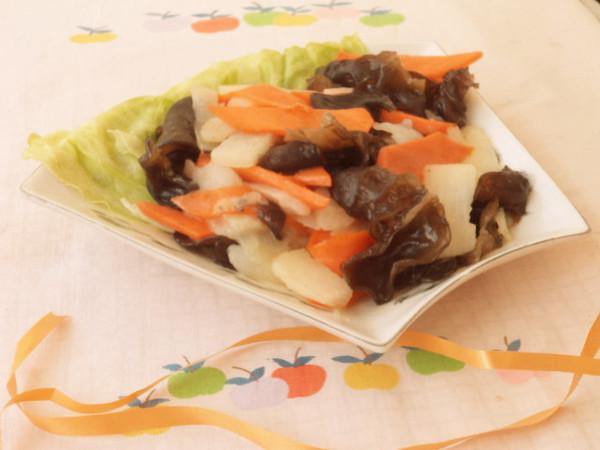 三色健康菜的做法-家常味炒菜譜