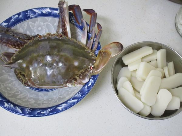 梭子蟹炒年糕的做法-咸鮮味炒菜譜