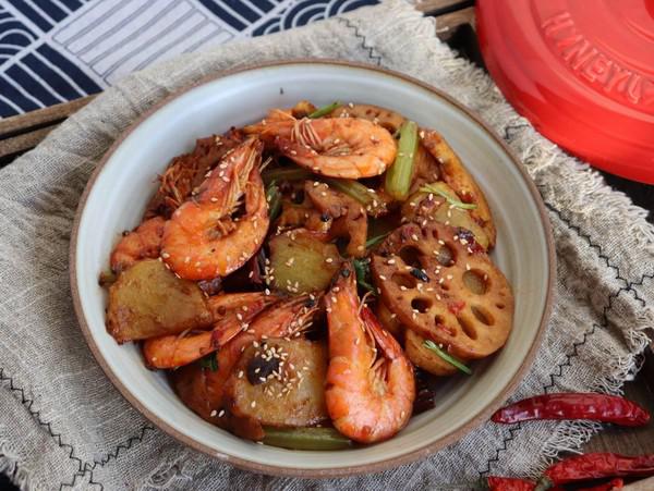 干鍋香辣蝦的做法-香辣味炒菜譜