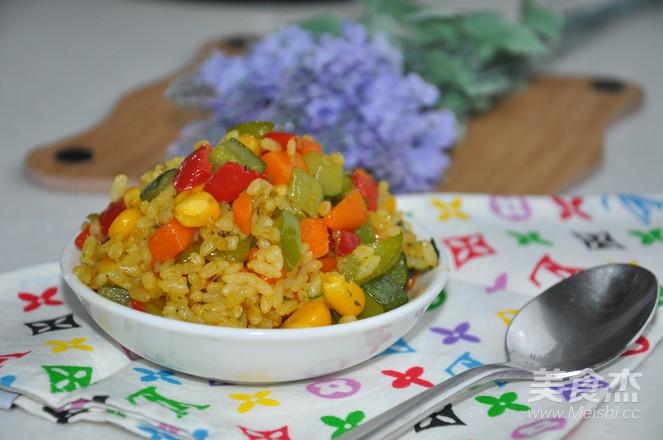 咖喱菌粉黃金炒飯的做法-咖喱味炒菜譜