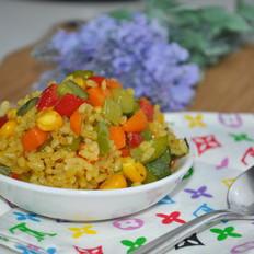 咖喱菌粉黃金炒飯的做法-咖喱味炒菜譜