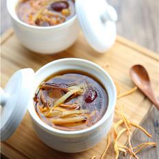 【滋補暖心】黃花菜蟲草花燉雞湯的做法-家常味燉菜譜