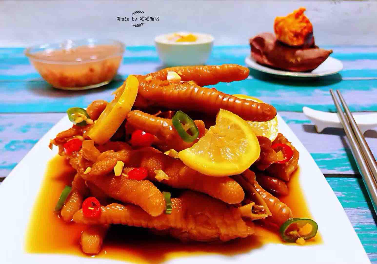 網(wǎng)紅檸檬鳳爪的做法-酸辣味煮菜譜