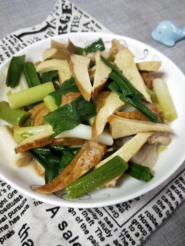 大蒜肉片炒豆腐干的做法-家常味炒菜譜