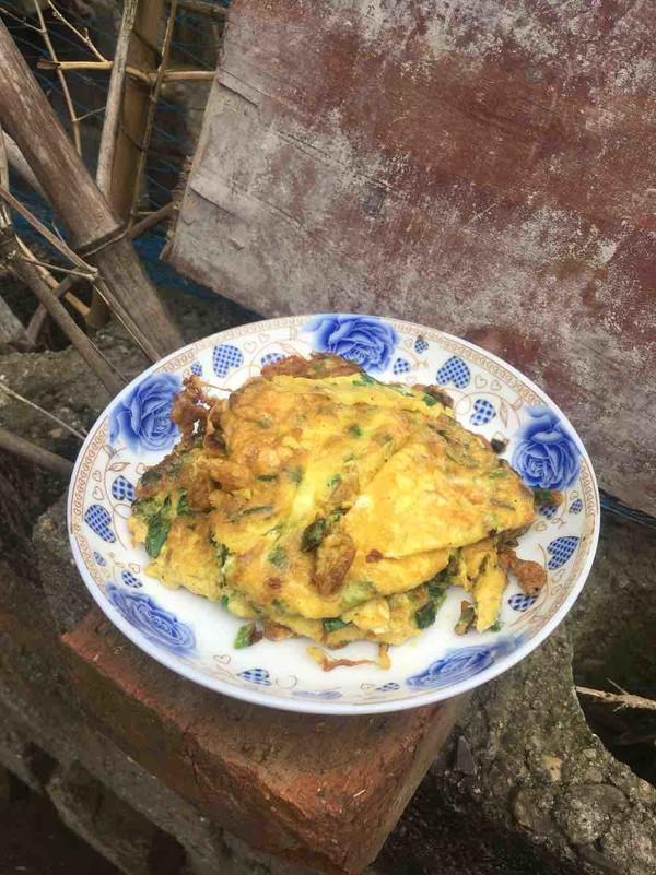 蔥花蛋的做法-家常味煎菜譜