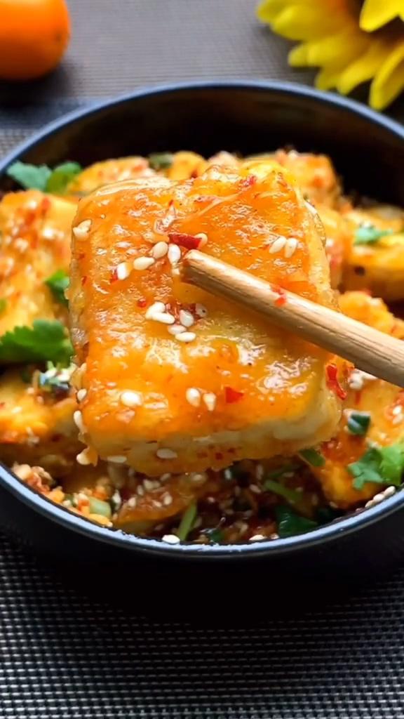 家常煎豆腐的做法-咸鮮味煎菜譜