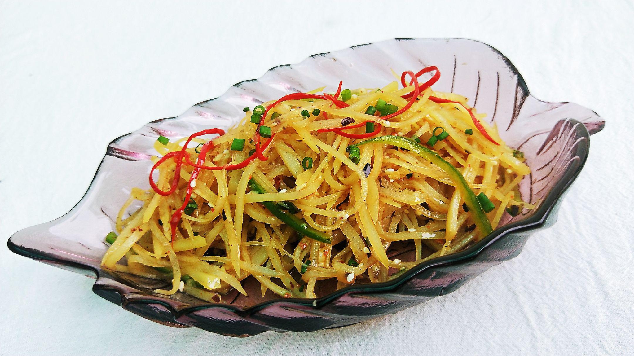 涼拌土豆絲的做法-香辣味拌菜譜