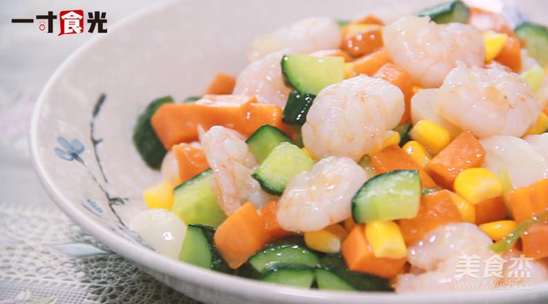 三色炒蝦仁的做法-咸鮮味炒菜譜