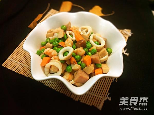 青蔬炒海鮮的做法-家常味炒菜譜